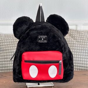 Disney Mickey Mouse Plush Backpack--New with Tags